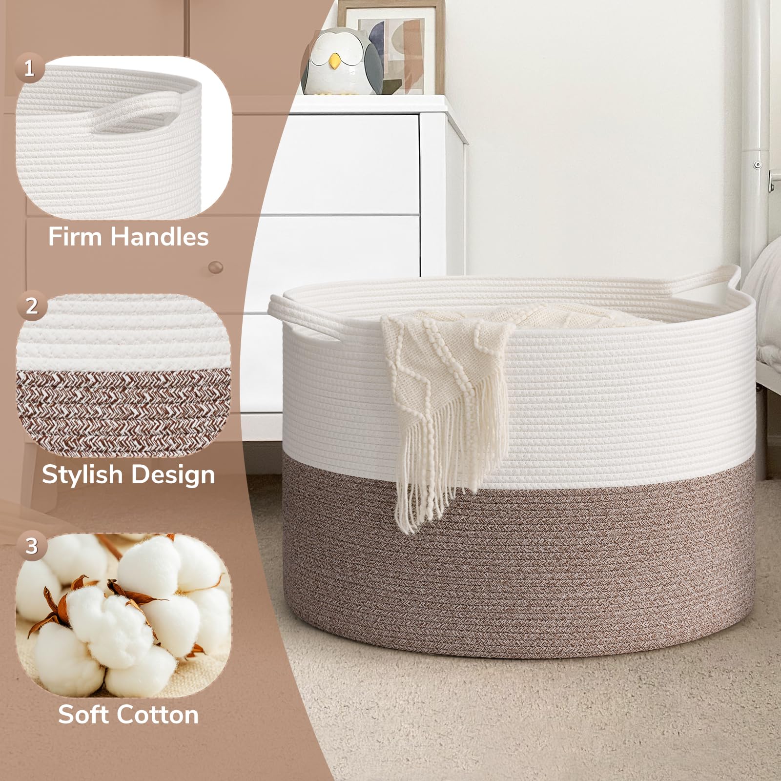 Goodpick 115L basket in nursery for toy organization.