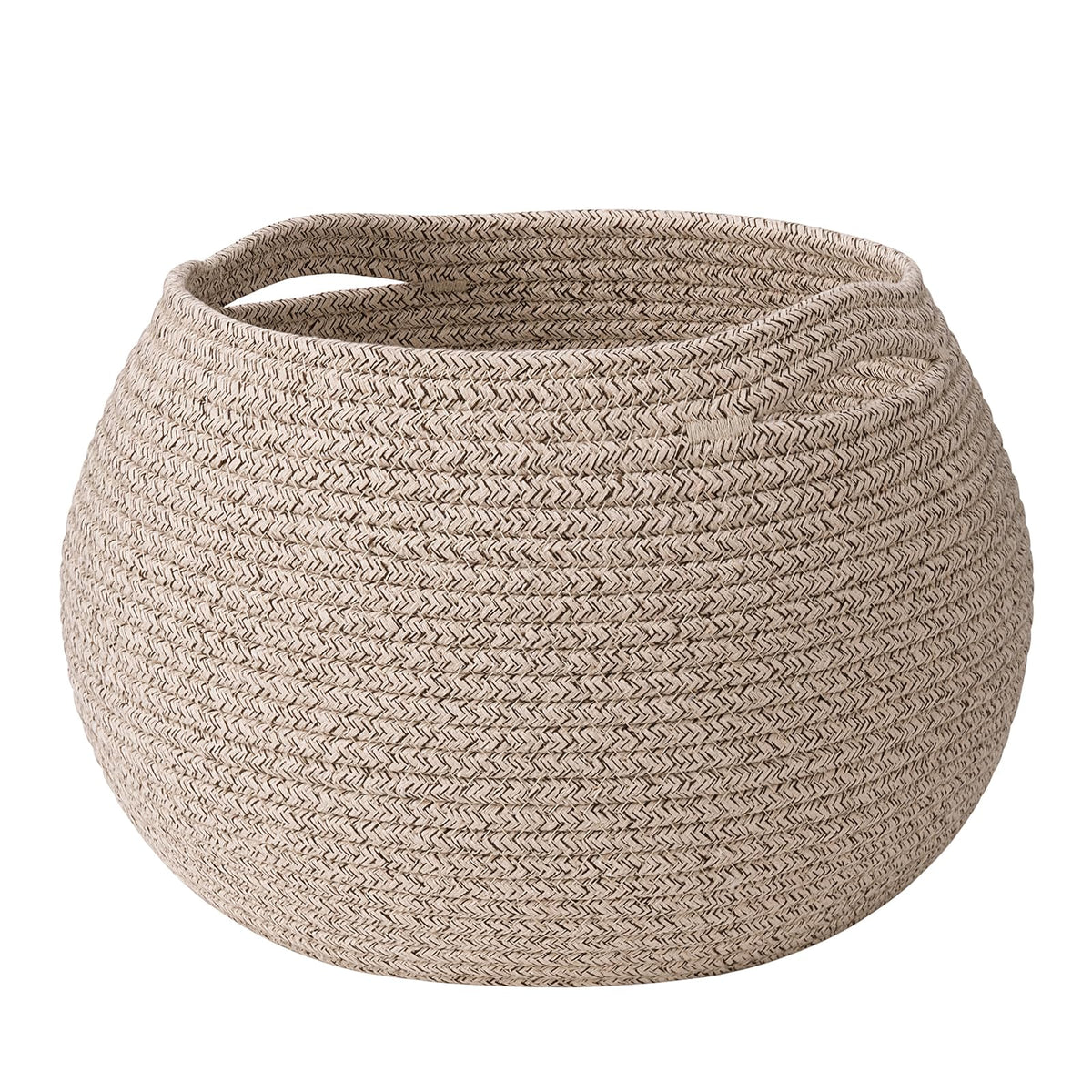 Goodpick baby basket round wicker for nursery storage keeps toys organized and adds cozy decor.