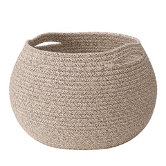 Goodpick baby basket round wicker for nursery storage keeps toys organized and adds cozy decor.