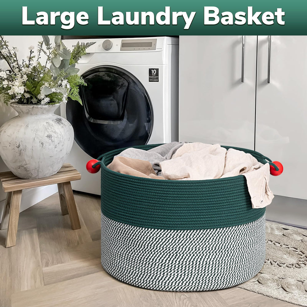 Goodpick cotton rope basket features thick material safe for babies and pets