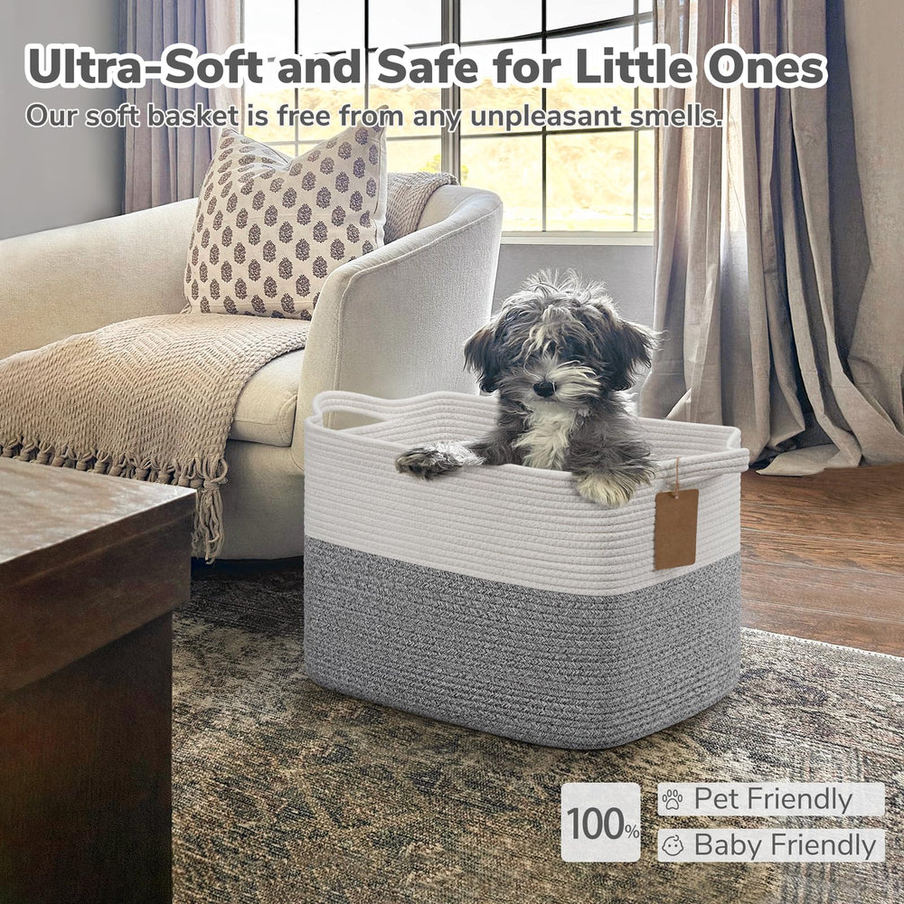 Goodpick basket with labels helps you categorize items at a glance.