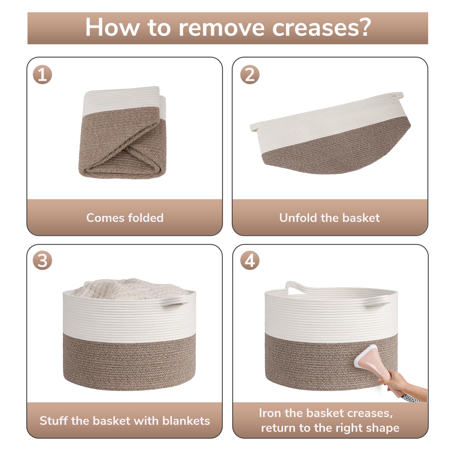 Goodpick blanket basket cleans easily with gentle detergent.