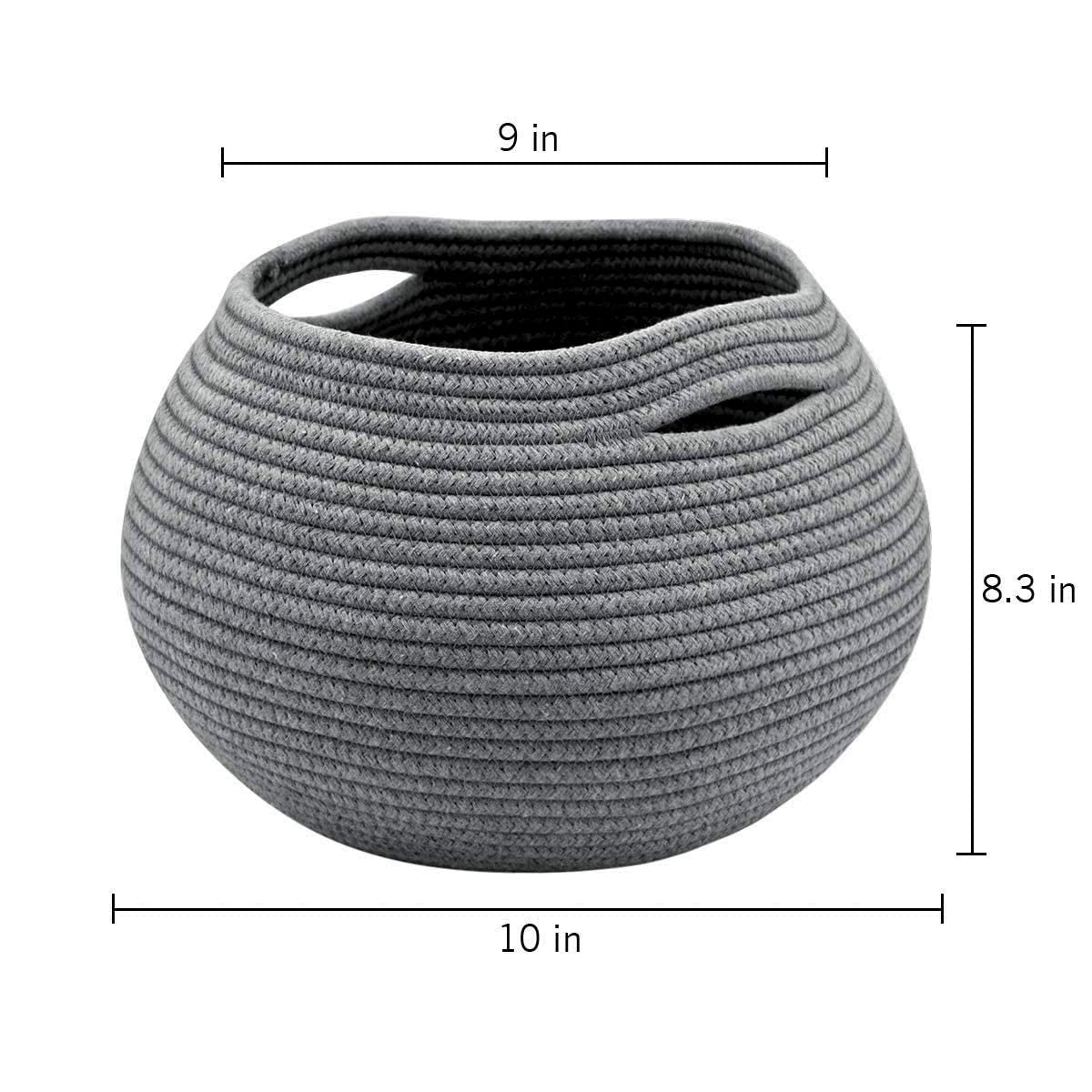 Goodpick cat toy storage basket gray keeps small toys organized.