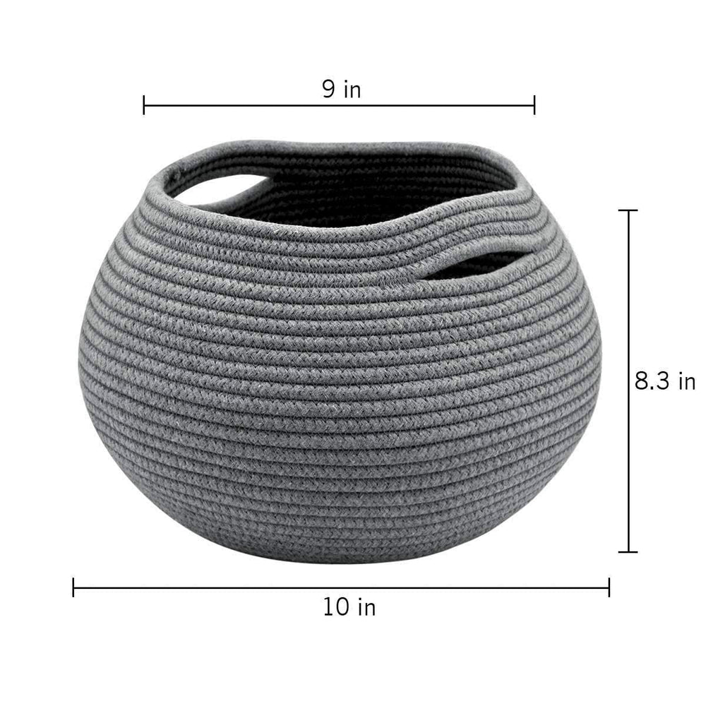 Goodpick cat toy storage basket gray keeps small toys organized.