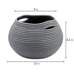 Goodpick cat toy storage basket gray keeps small toys organized.