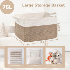 Goodpick cotton rope basket close-up highlighting soft material