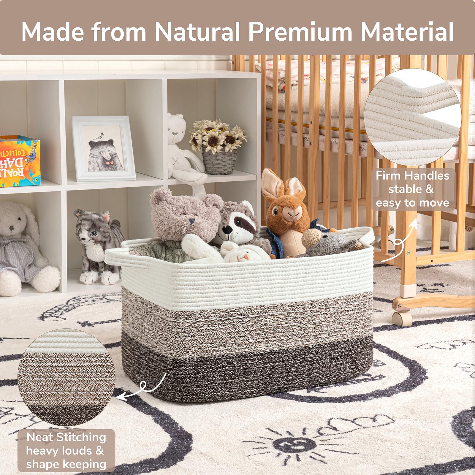 Goodpick durable cotton rope material with soft touch for home use
