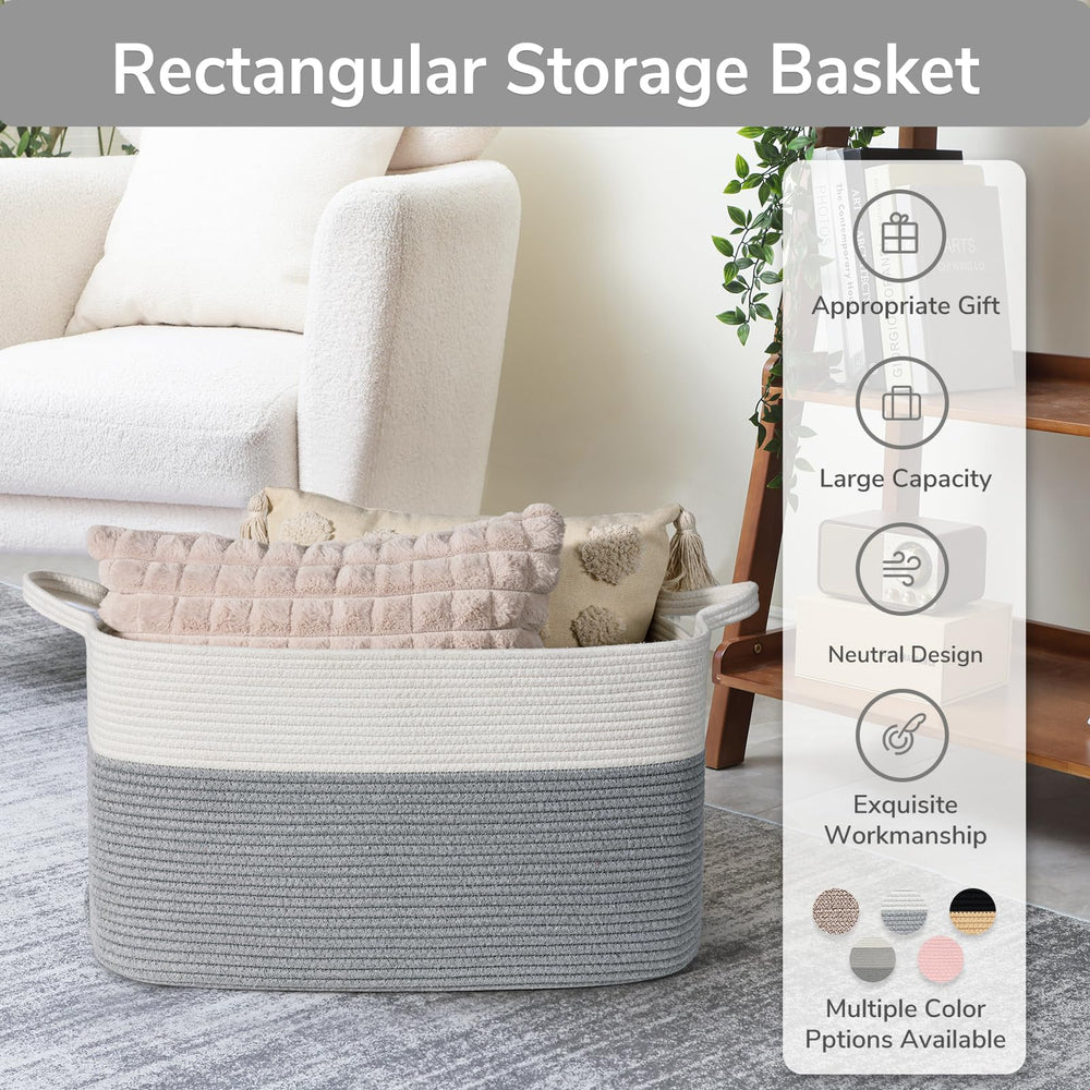 Goodpick foldable and machine-washable storage basket ready for tidy storage
