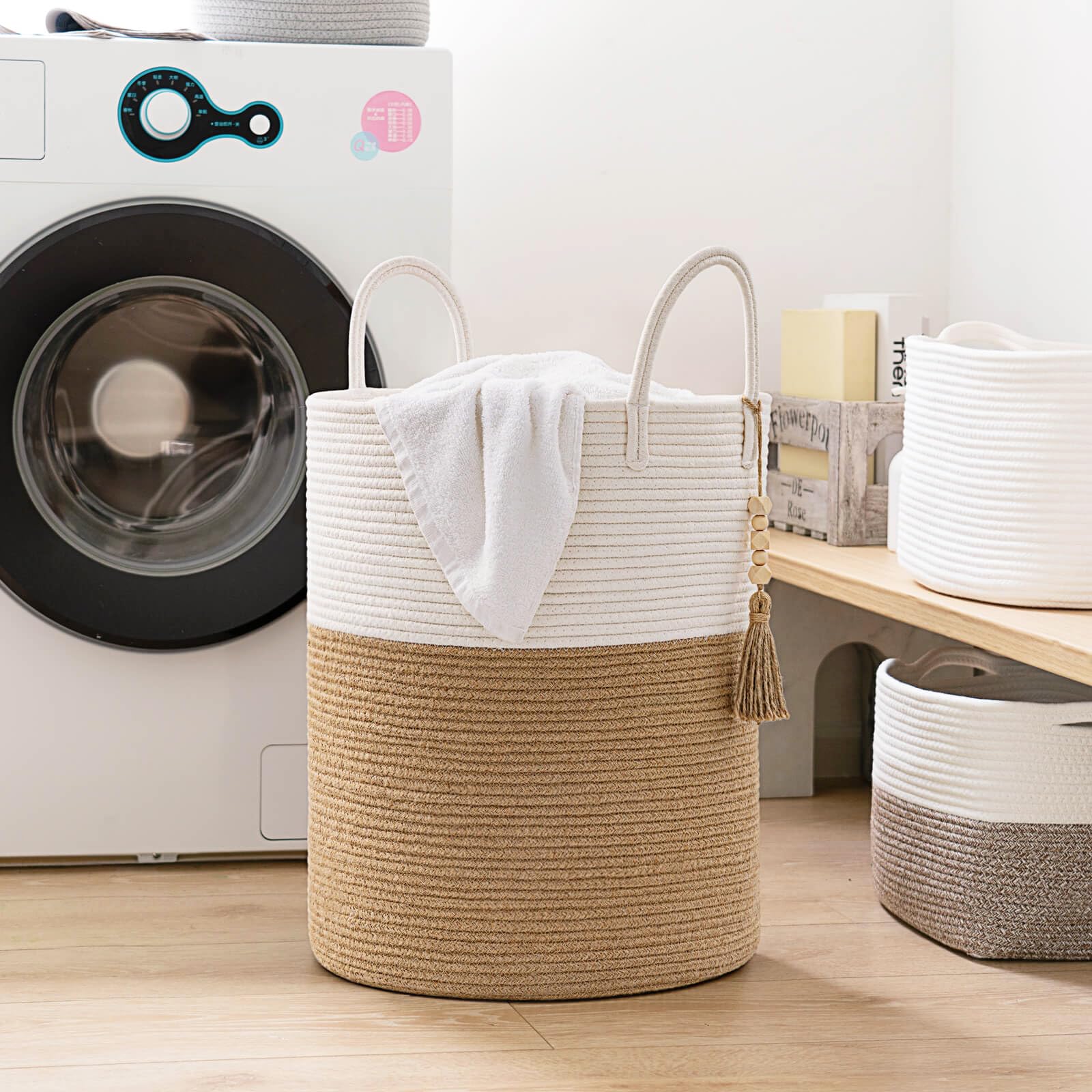 Goodpick folded basket note: reshapes quickly with towels or blankets for care.
