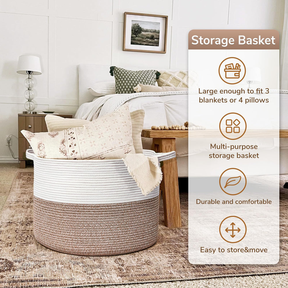 Goodpick storage basket folded for shipping; reshape easily with towels.