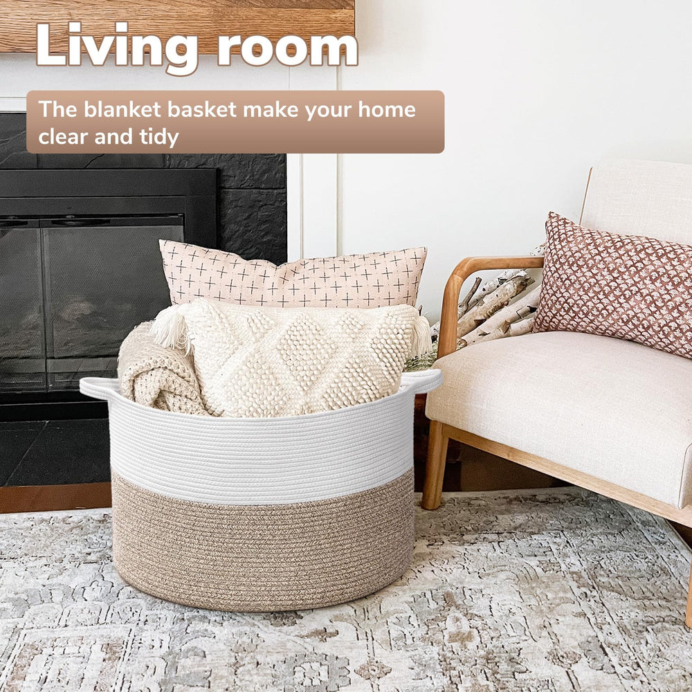 Goodpick basket handles close-up for easy portability and tote-ready organization