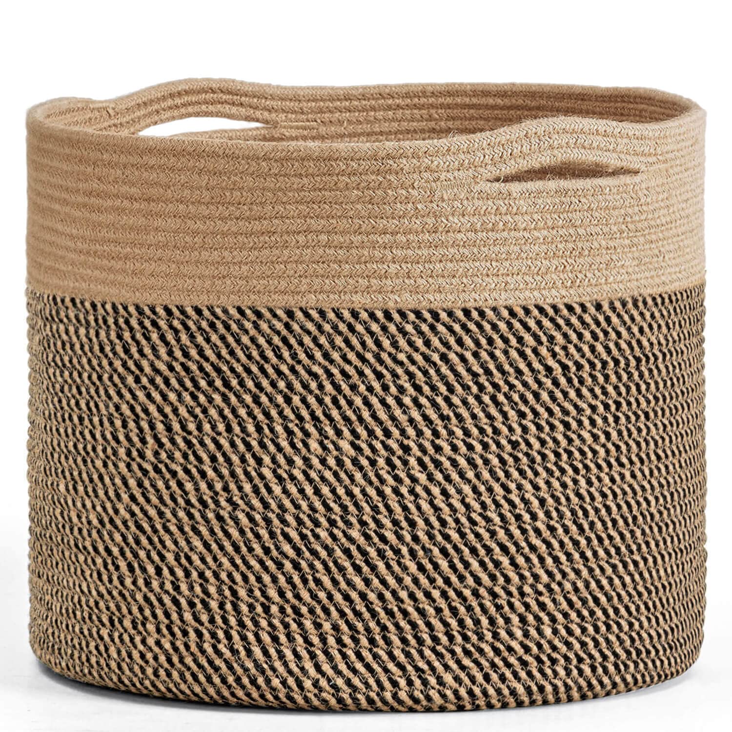 Goodpick cotton rope basket for blankets, soft yet sturdy storage.