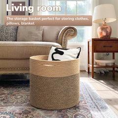 Goodpick basket stores toys with handles for easy moving.