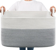 Goodpick large toy storage basket front view shows generous capacity for toys and blankets
