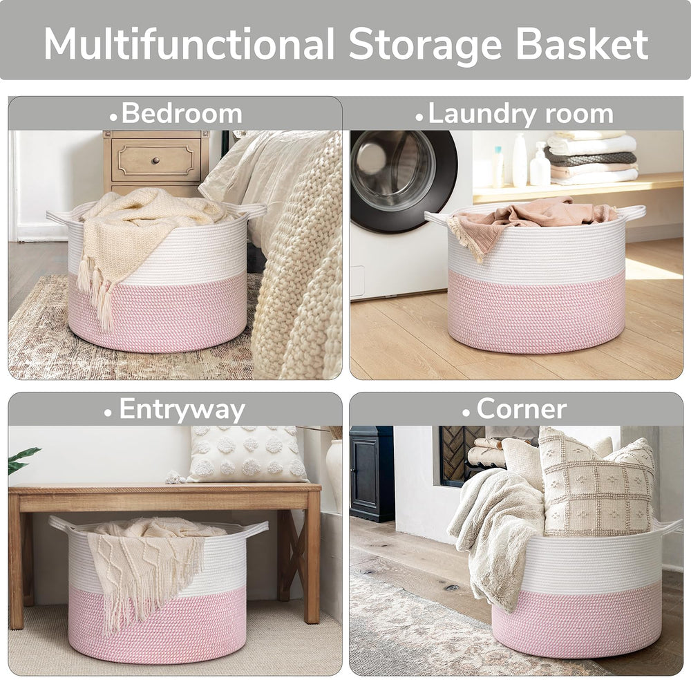 Goodpick basket used as laundry hamper or large-item container.