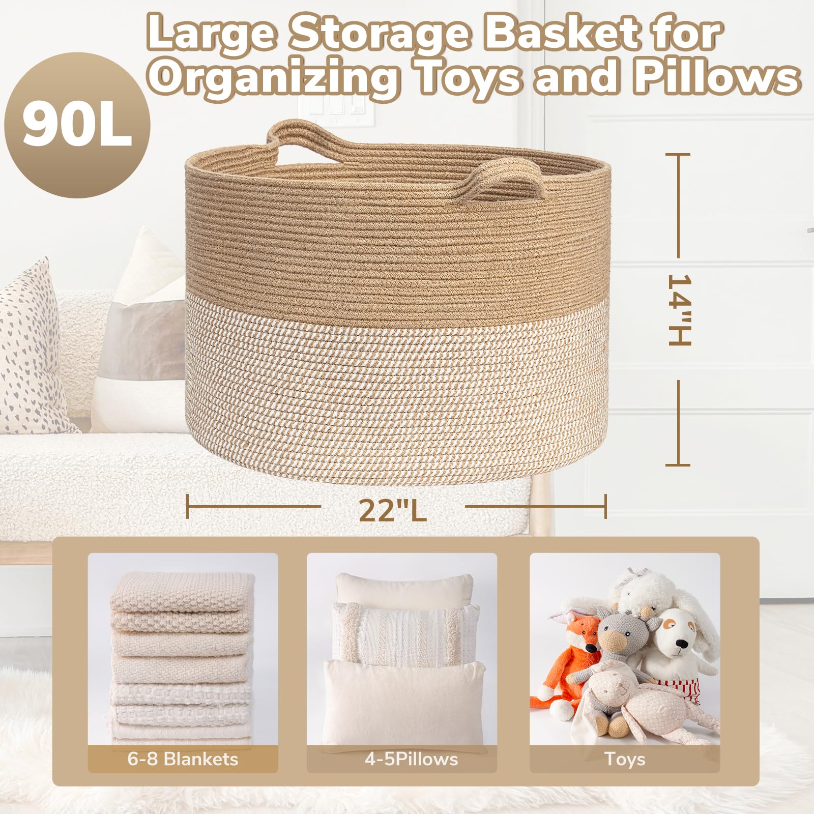 Goodpick laundry hamper doubles as toy and book organizer for family spaces.