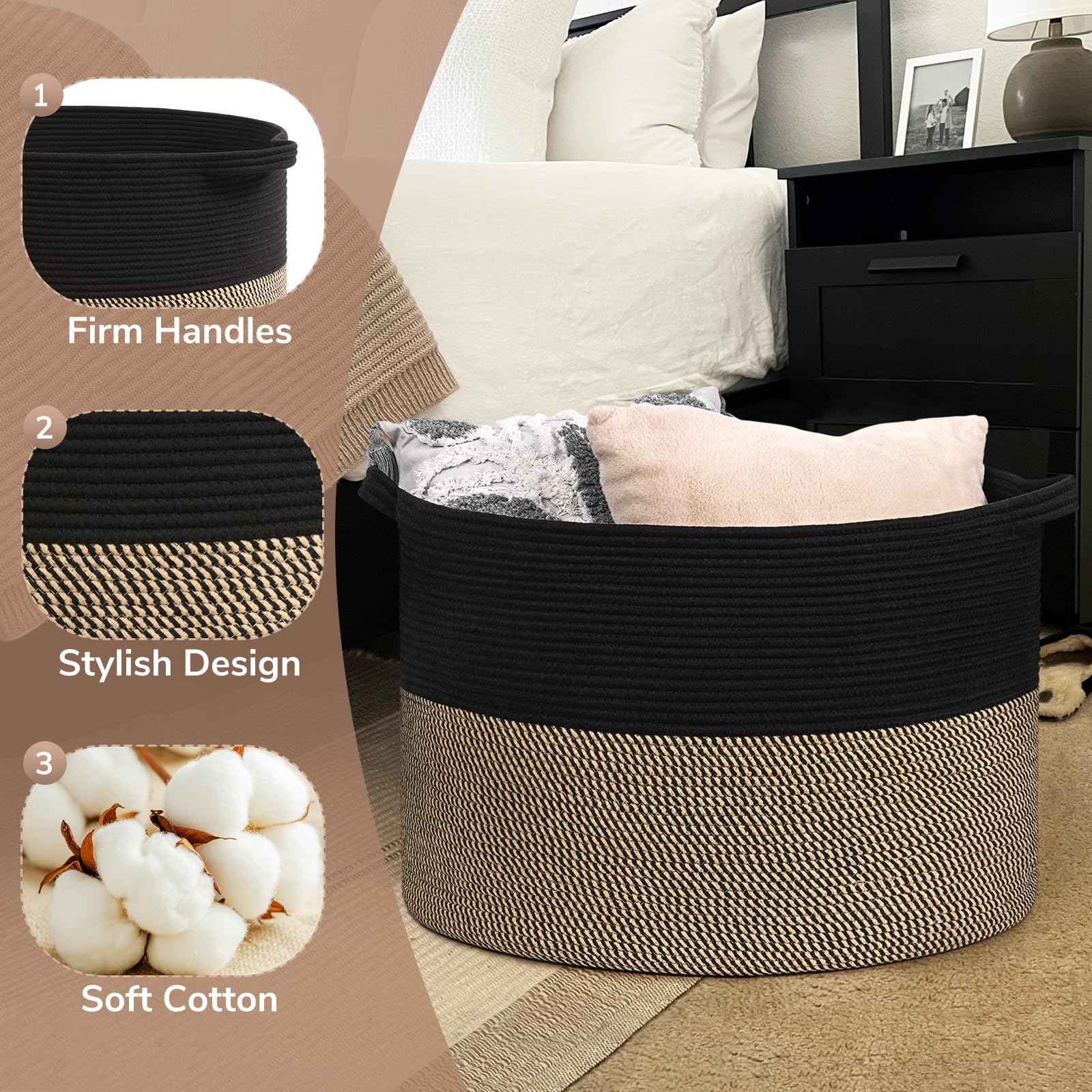 Goodpick nursery toy storage basket ideal for playroom organization.