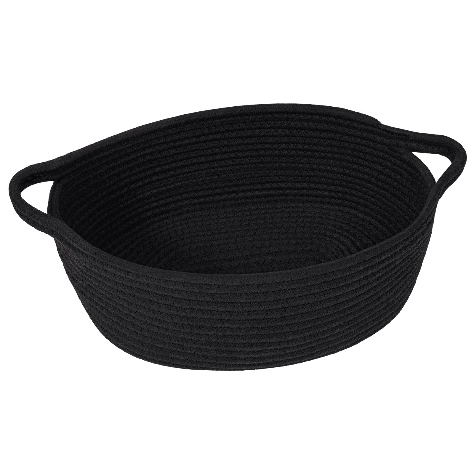Goodpick small woven basket with handles offers simple storage and organization.