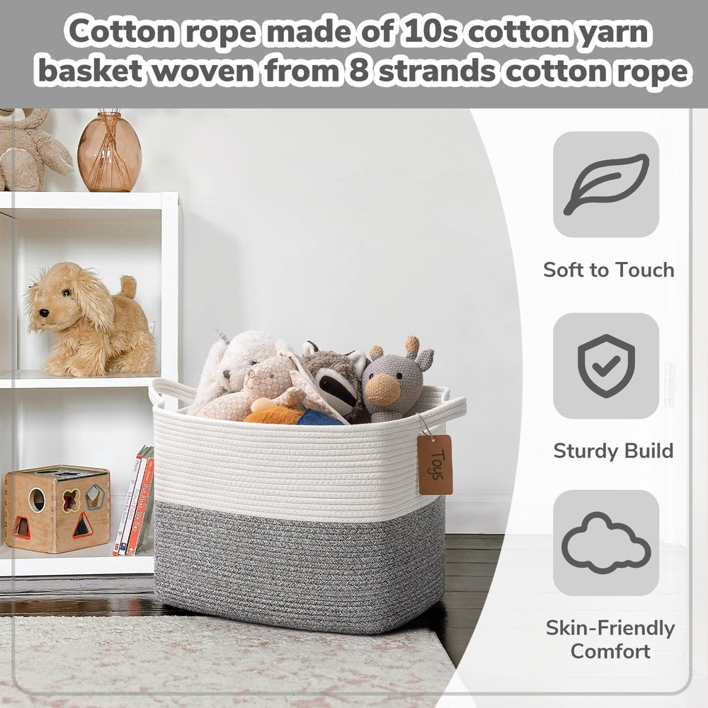 Goodpick soft-material cotton rope basket safe for families and pets.
