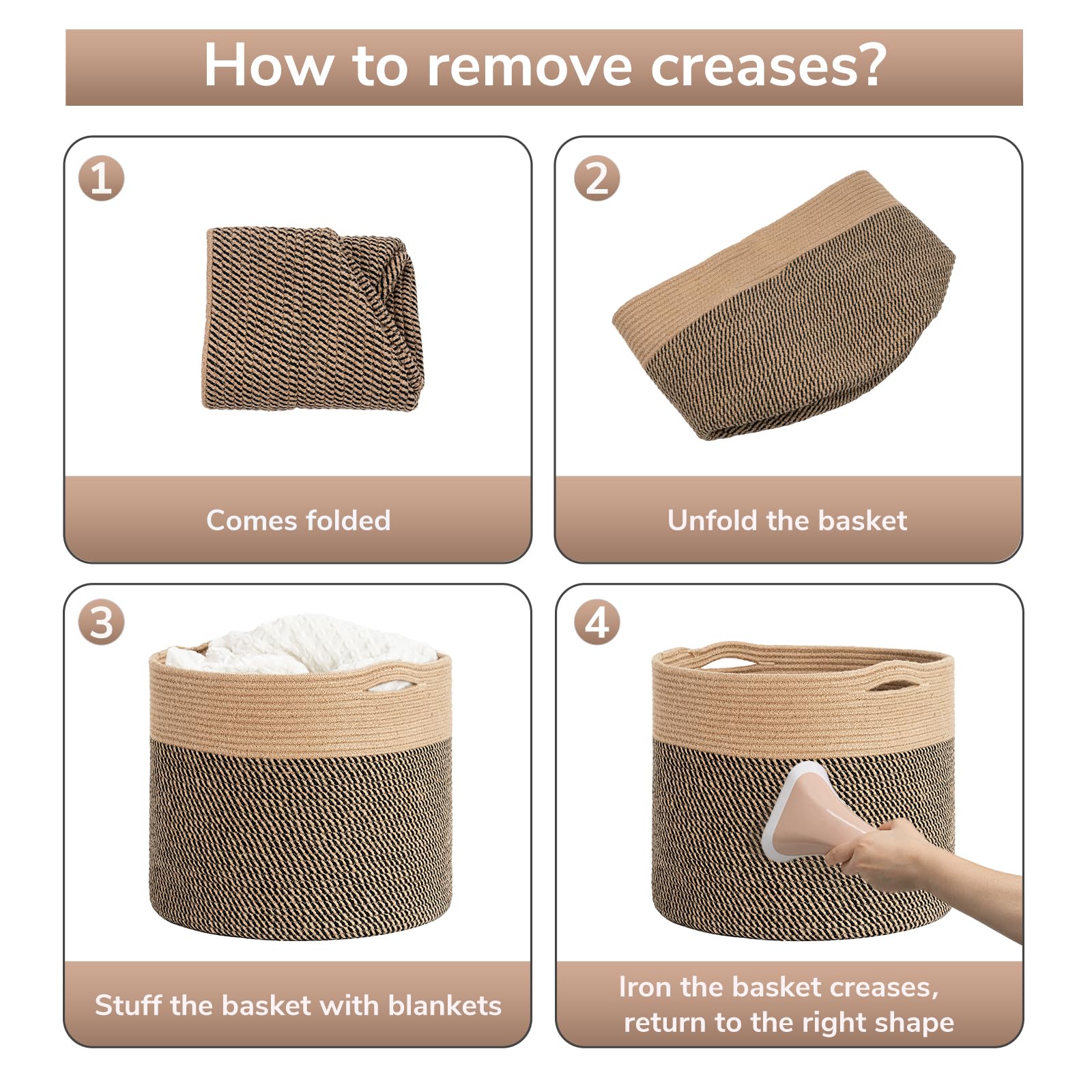 Goodpick soft woven basket helps tidy spaces safely.