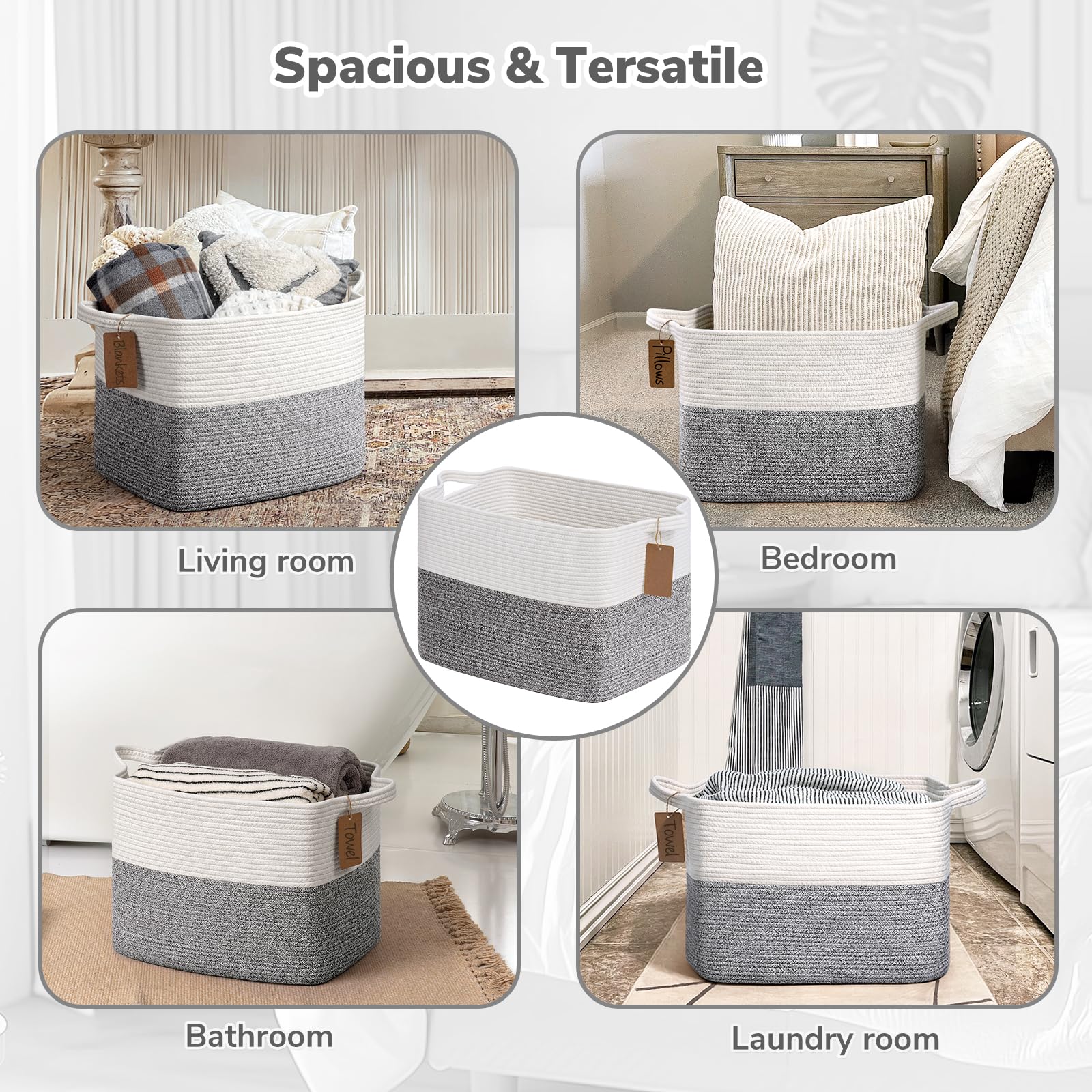 Goodpick storage basket ideal for living room organization and quick cleanups.