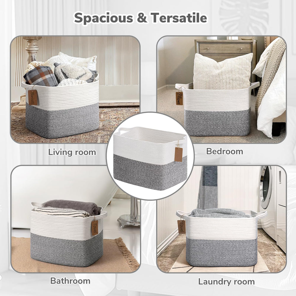 Goodpick storage basket ideal for living room organization and quick cleanups.