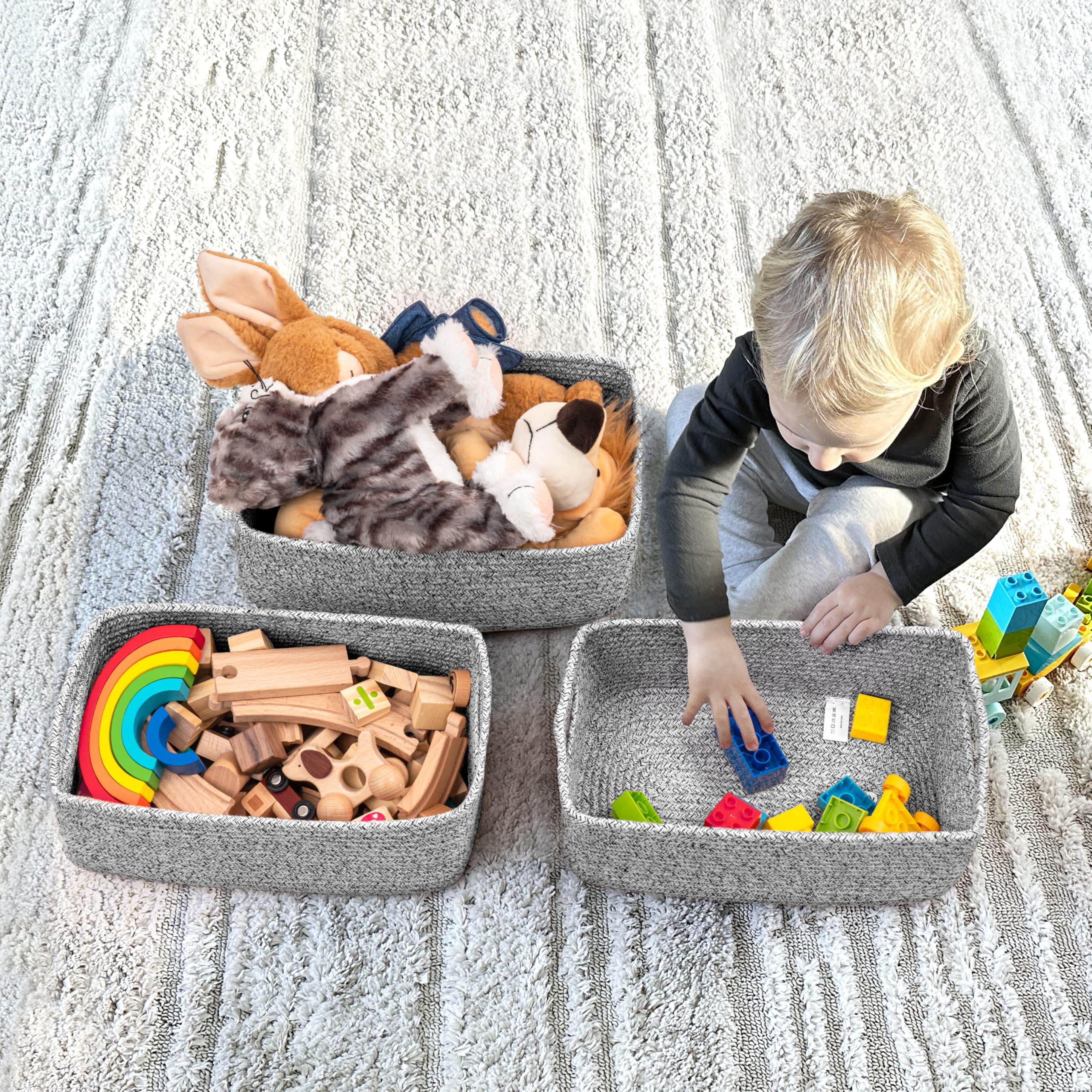 Goodpick baskets organize cosmetics, toys, towels and more