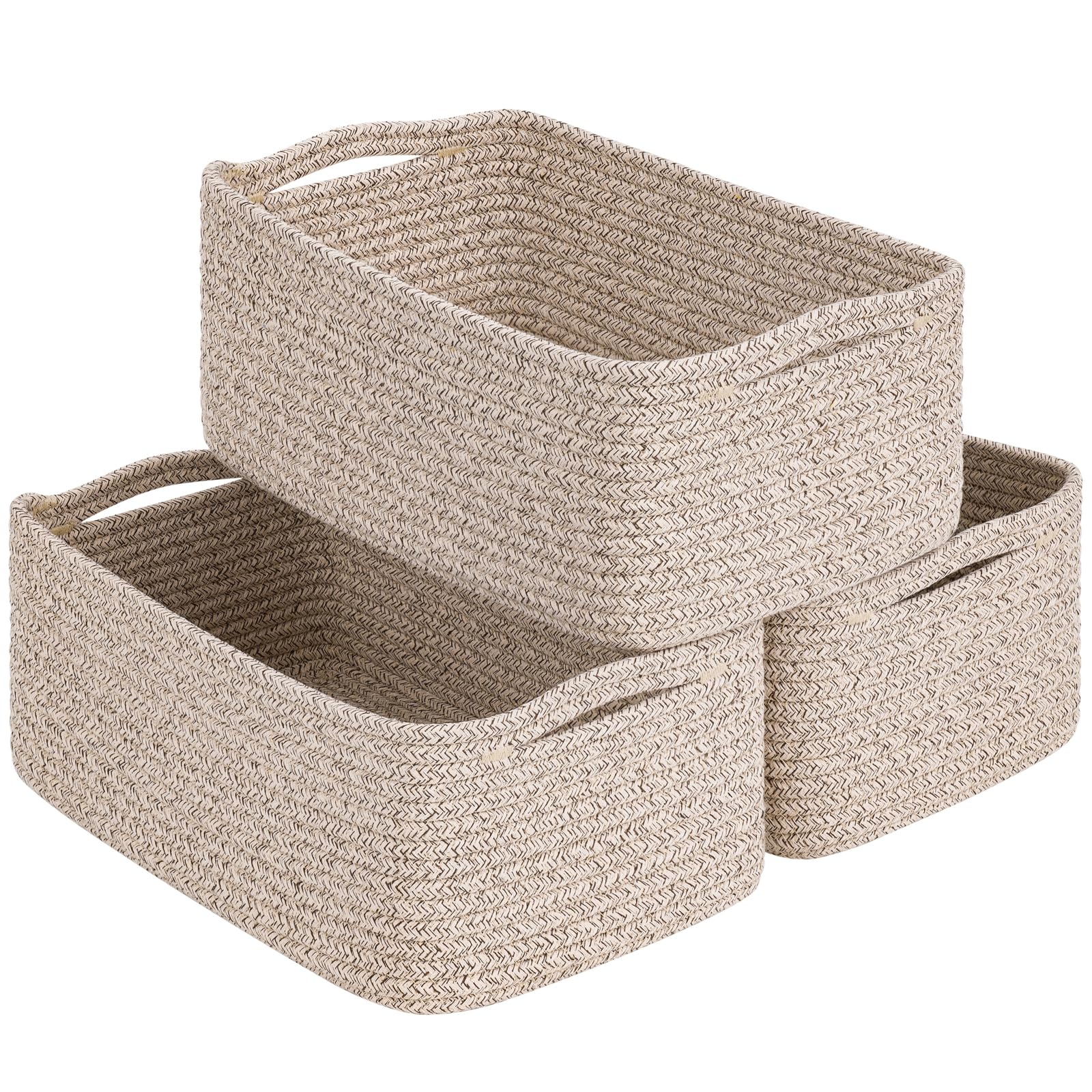 Goodpick rectangle storage basket 13x8x5, giftable design for gifting and shelf decor.