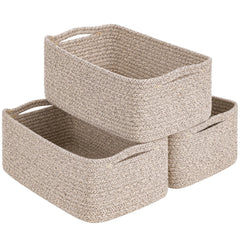 Goodpick rectangle storage basket 13x8x5, giftable design for gifting and shelf decor.