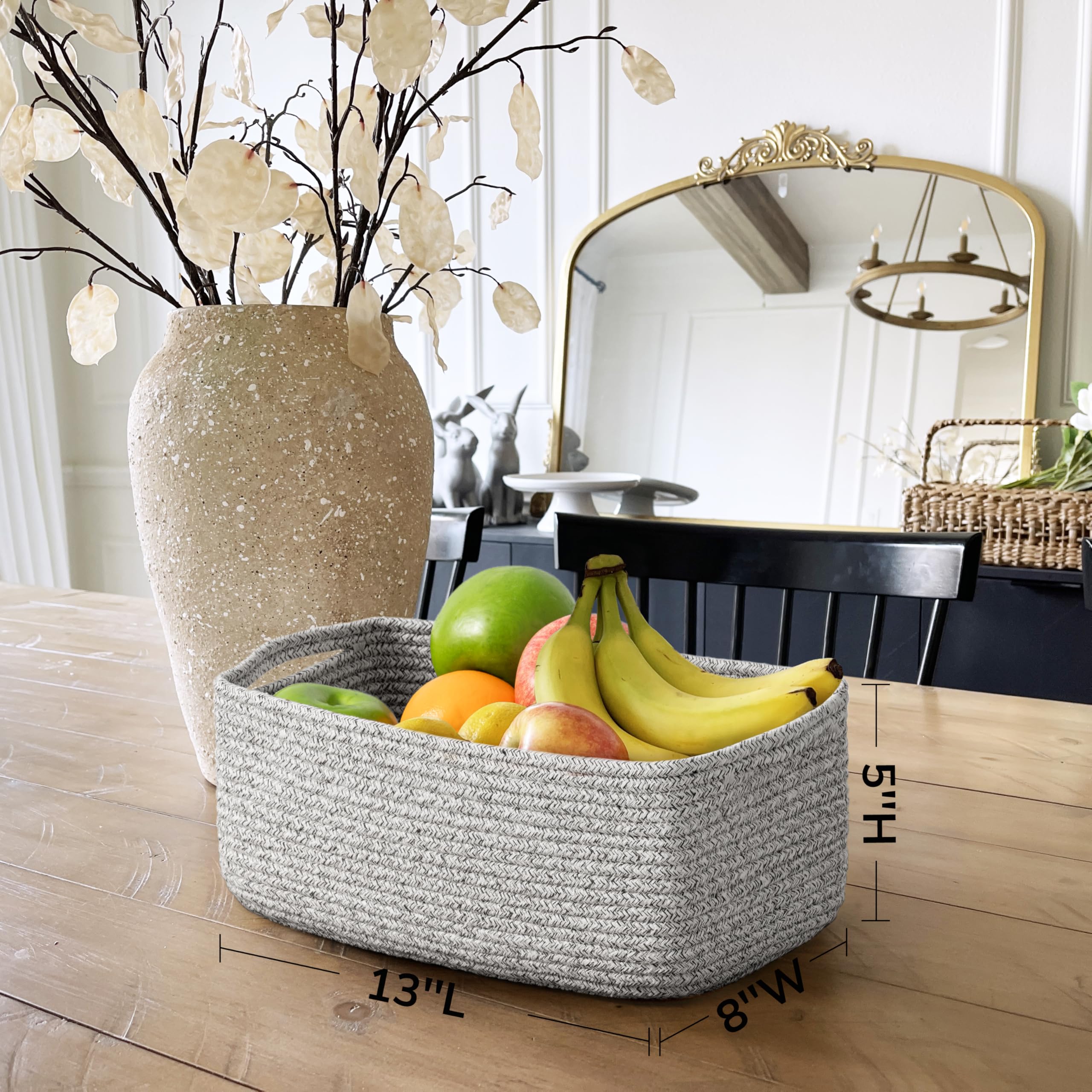 Goodpick storage baskets with sturdy side handles for easy carrying