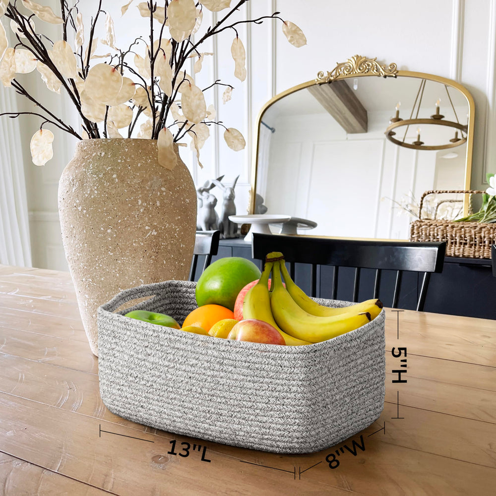 Goodpick storage baskets with sturdy side handles for easy carrying