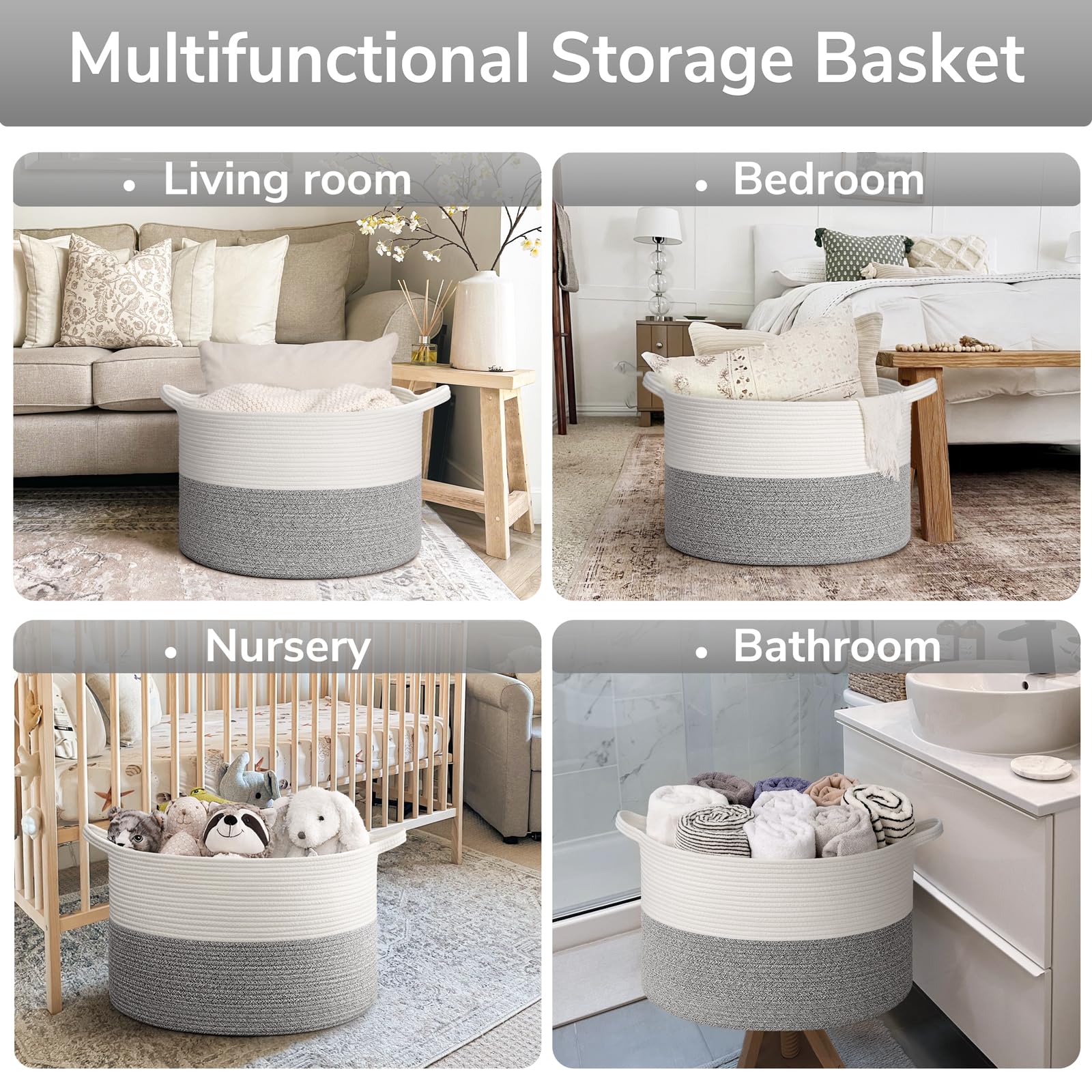 Goodpick sturdy soft-material basket safe for babies and pets.