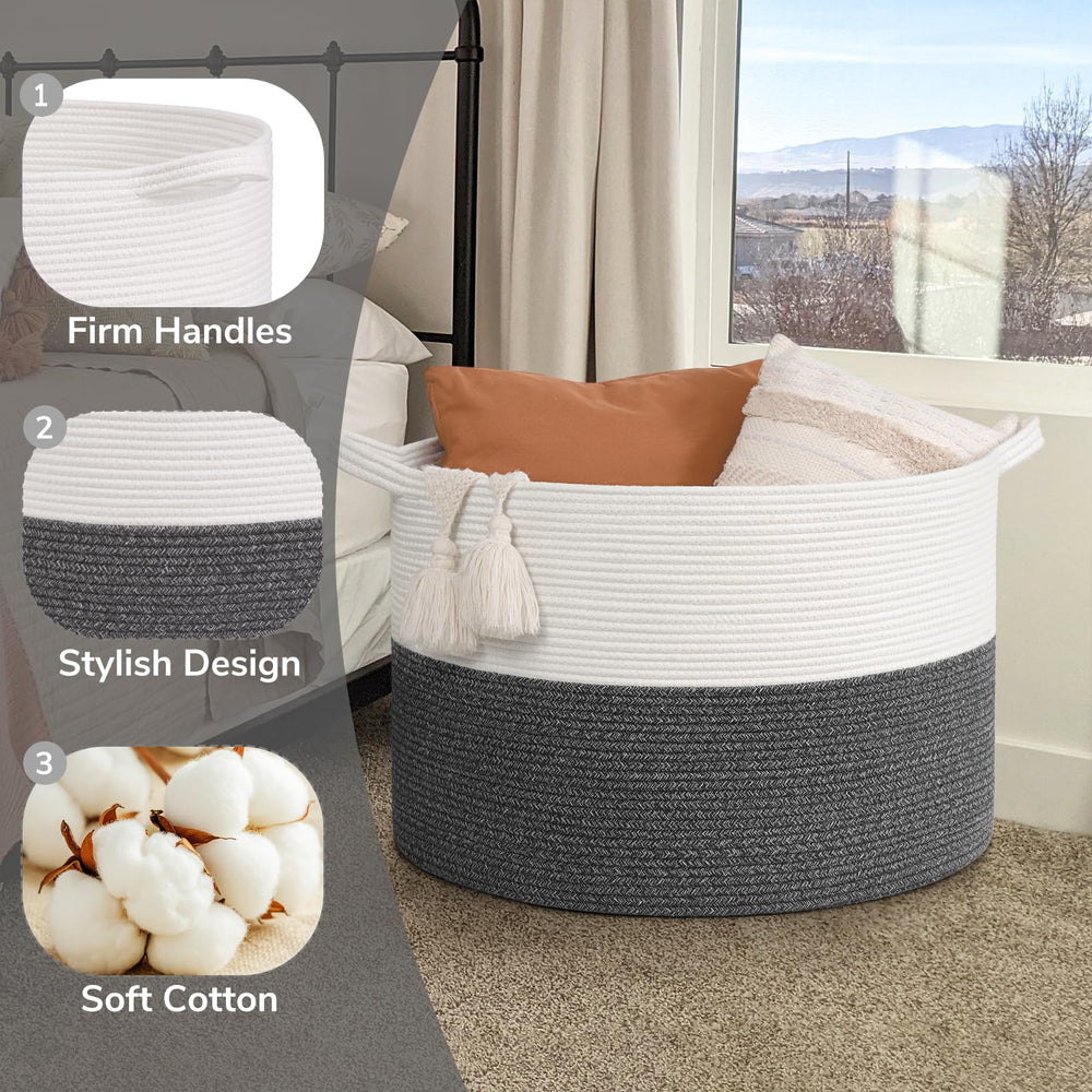 Goodpick toy storage basket for clutter-free playroom.