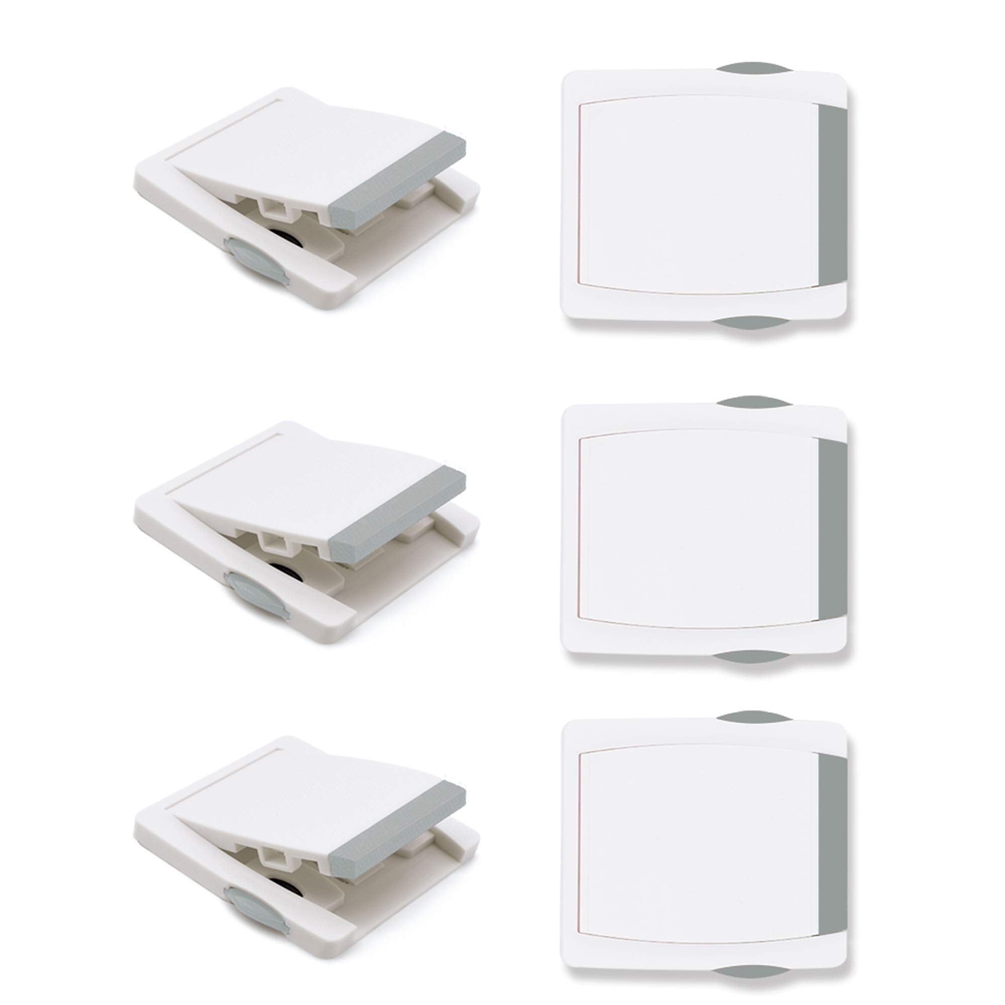 Goodv child-proof window lock pack six grey, ideal for home babyproofing and window safety.