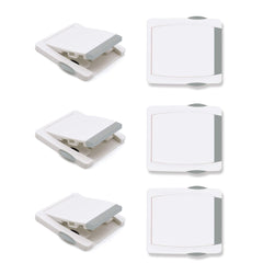 Goodv child-proof window lock pack six grey, ideal for home babyproofing and window safety.