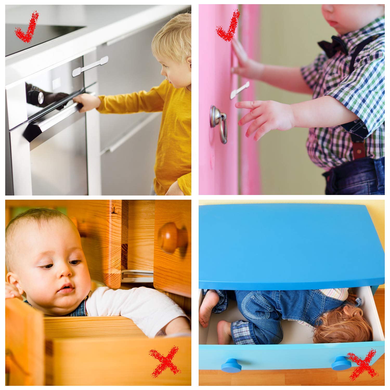 Goodv lock securing fridge or oven doors for safer use.