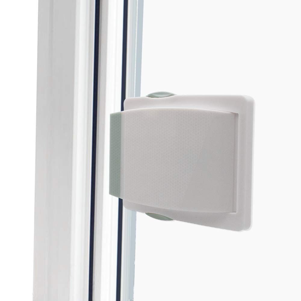 Goodv adhesive-backed window lock using 3M tape for strong hold