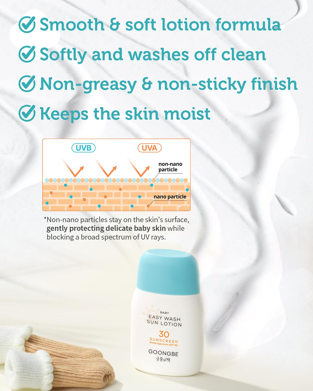 GOONGBE cooling gel cream delivers 3 second cooling after sun exposure