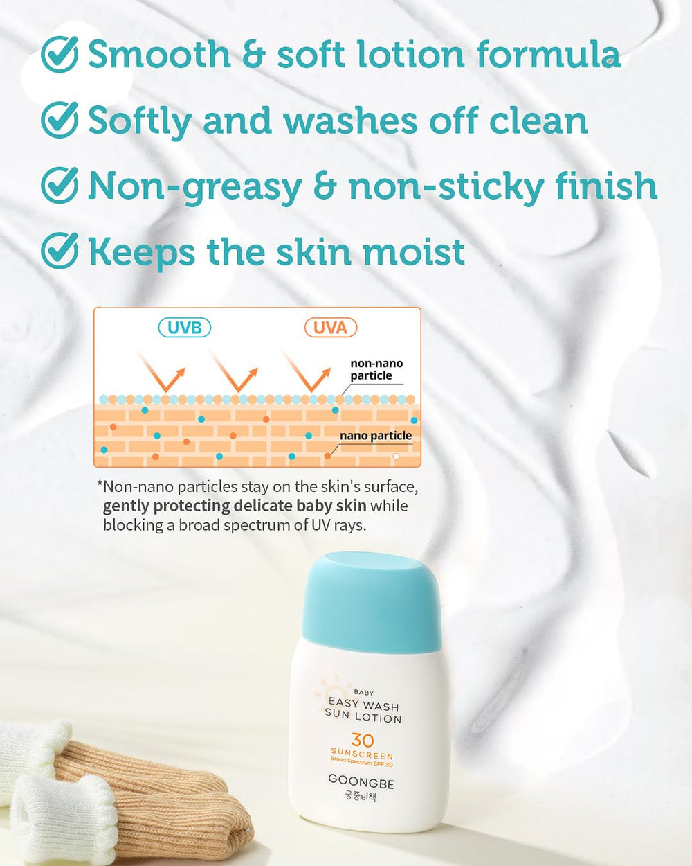 GOONGBE cooling gel cream delivers 3 second cooling after sun exposure