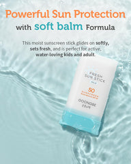 Zinc oxide mineral formula highlighted on GOONGBE packaging.
