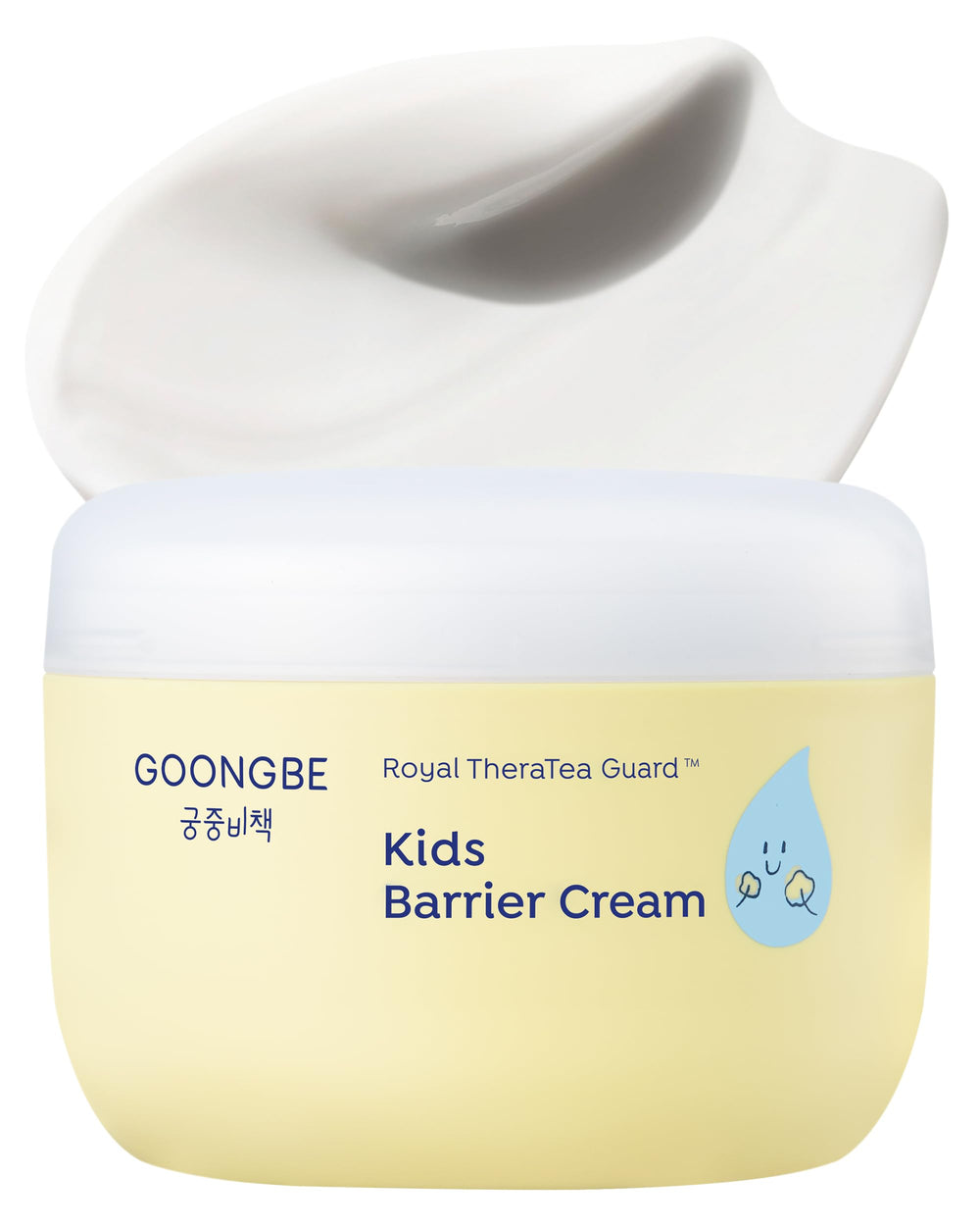 GOONGBE Kids' Barrier Cream bottle front for sensitive skin, ideal daily moisturizer.