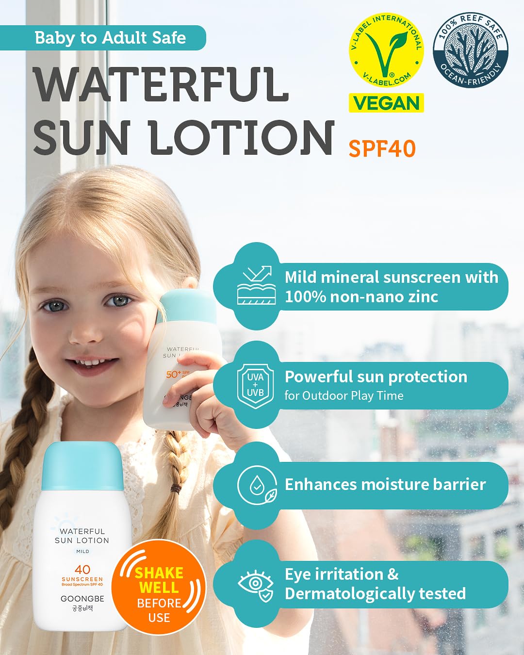 GOONGBE Cooling Gel Cream applying on skin for 3-second relief