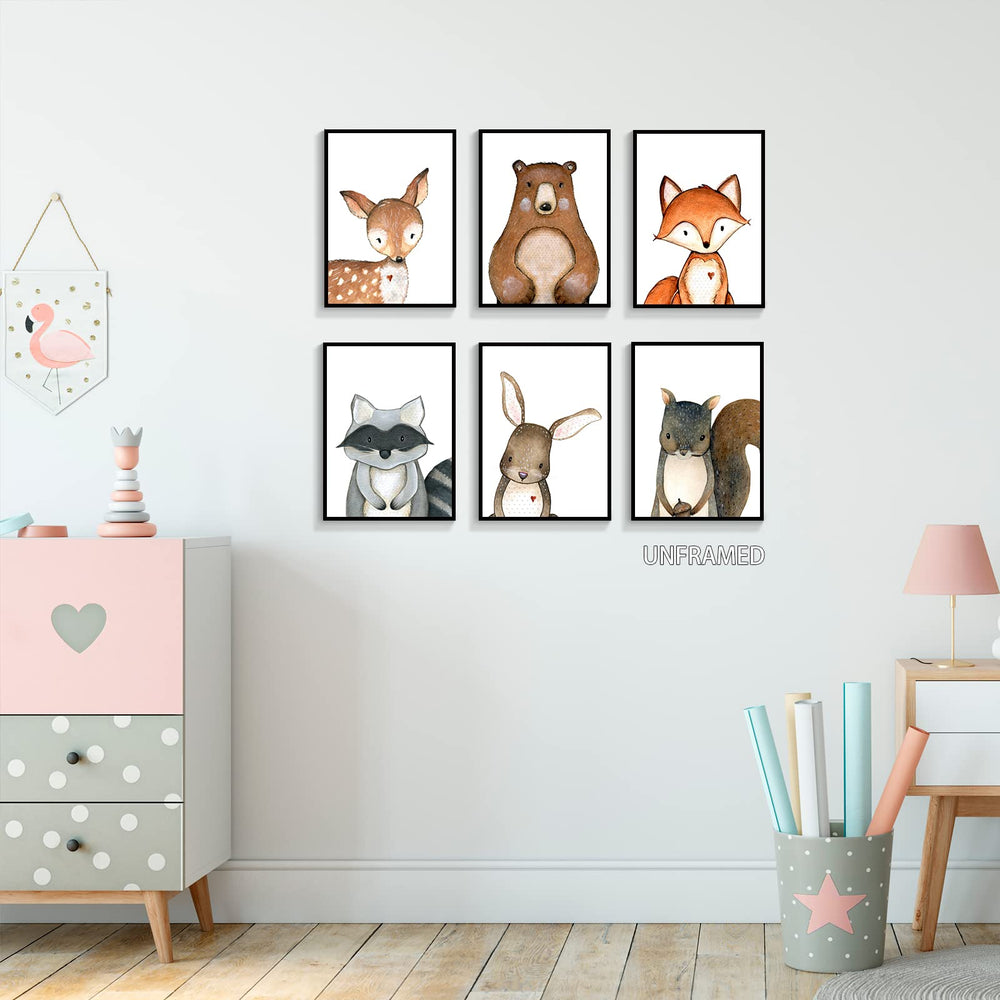 Gooptyinh woodland bunny poster brightens playrooms with friendly animals
