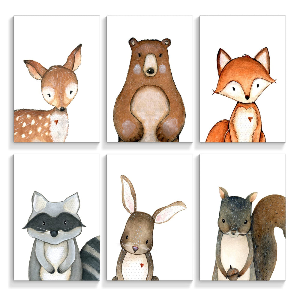 Gooptyinh woodland deer poster for nursery decor, spark imagination