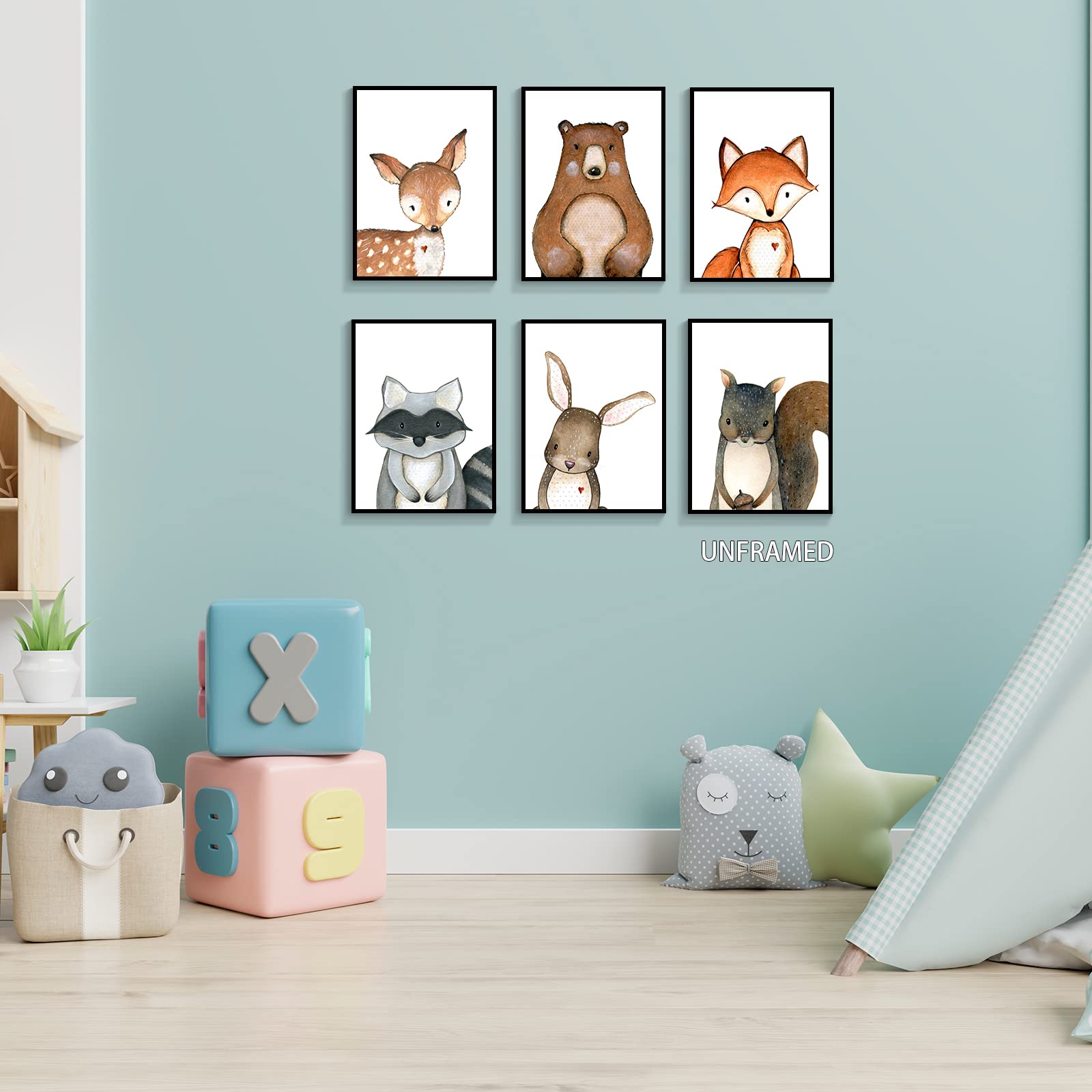 Gooptyinh woodland fox poster adds whimsical focal point to nursery