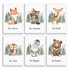 Gooptyinh woodland bear poster for a playful nursery focal point.