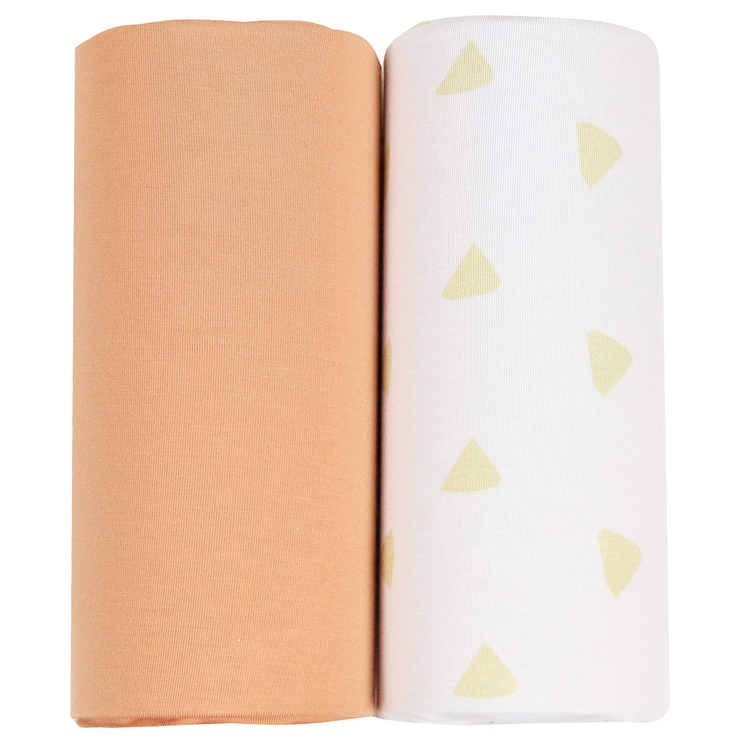 GooseWaddle luxury soft tan swaddle blanket 47x47, gentle and breathable for baby skin.