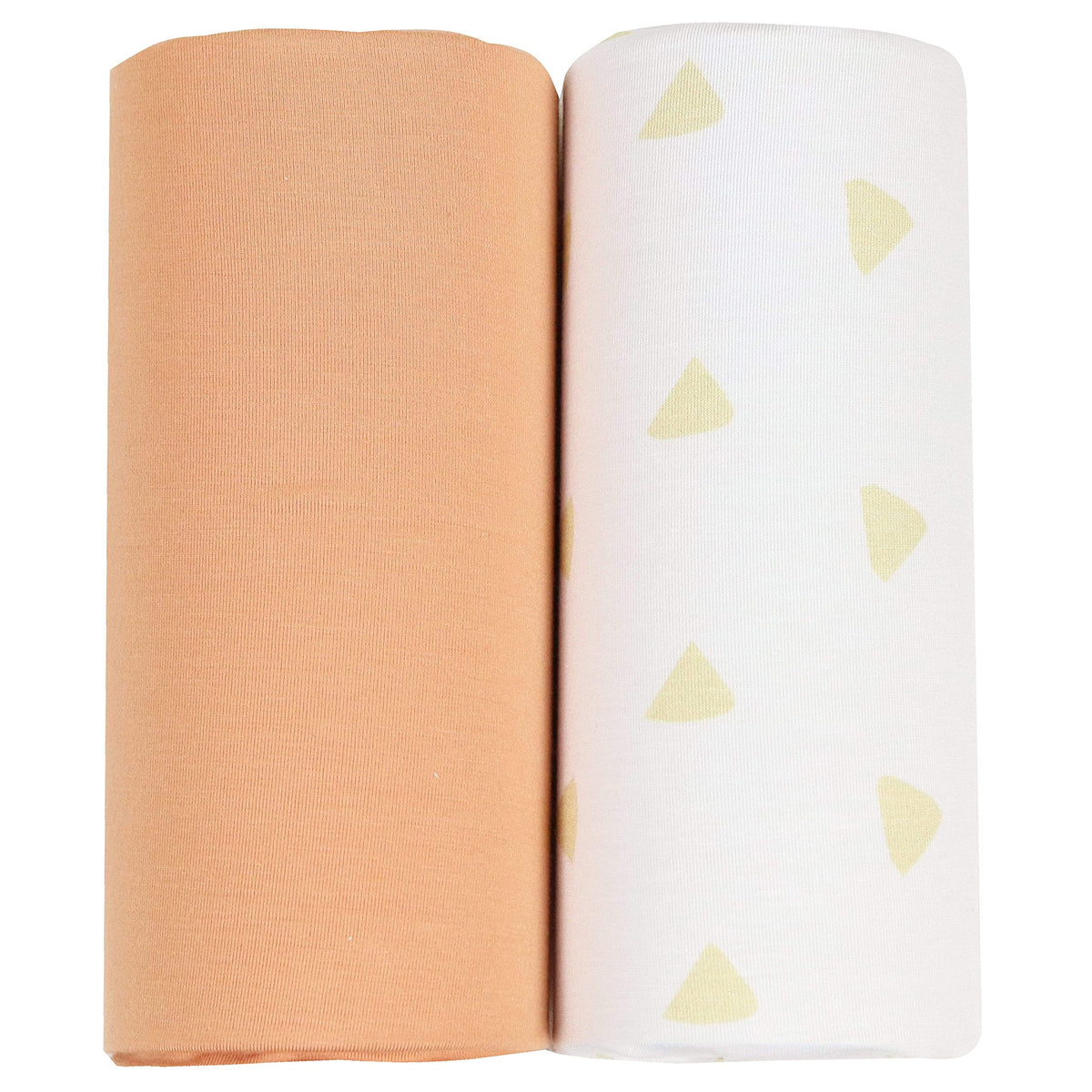 GooseWaddle luxury soft tan swaddle blanket 47x47, gentle and breathable for baby skin.