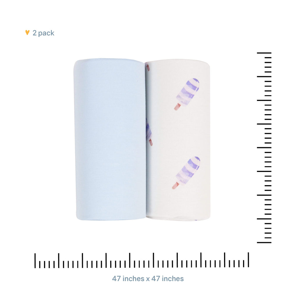 GooseWaddle stretchy breathable material close-up emphasizes flexible wrap options.