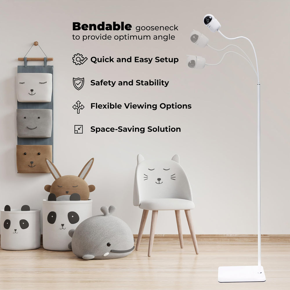 Goozie portable design lets you move the monitor between rooms.
